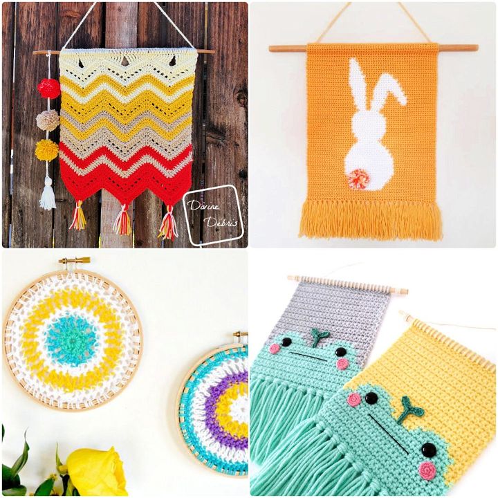 25 Free Crochet Wall Hanging Patterns {PDF Pattern}