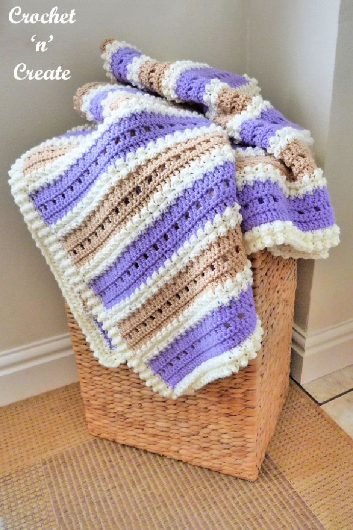 Pretty Crochet Wisteria Lapghan Pattern