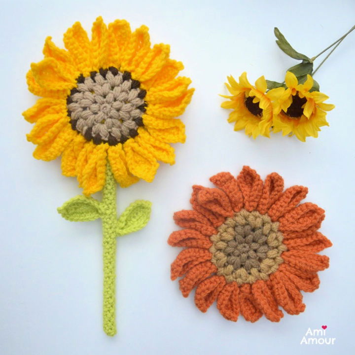 Crocheted Amigurumi Sunflower Wand - Free Pattern