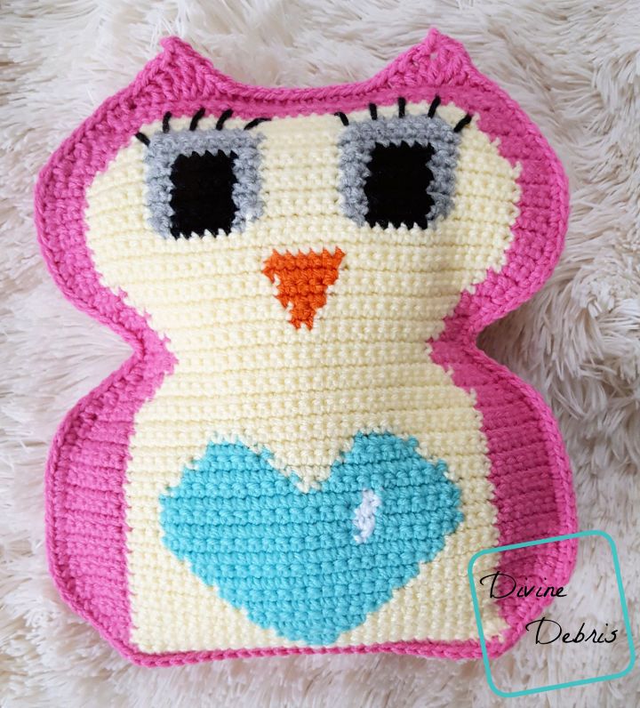 Crocheted Heart Belly Owl - Free Pattern
