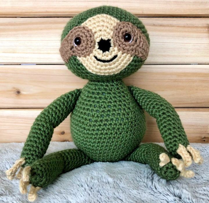 Crocheted Molasses the Sloth - Free Pattern