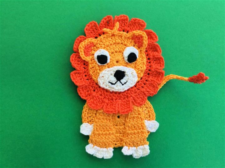 Crocheting a Lion Applique - Free Pattern