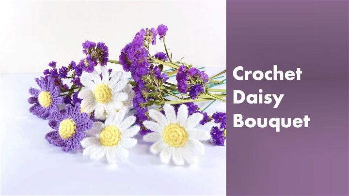 Cute Crochet Daisy Bouquet Pattern 