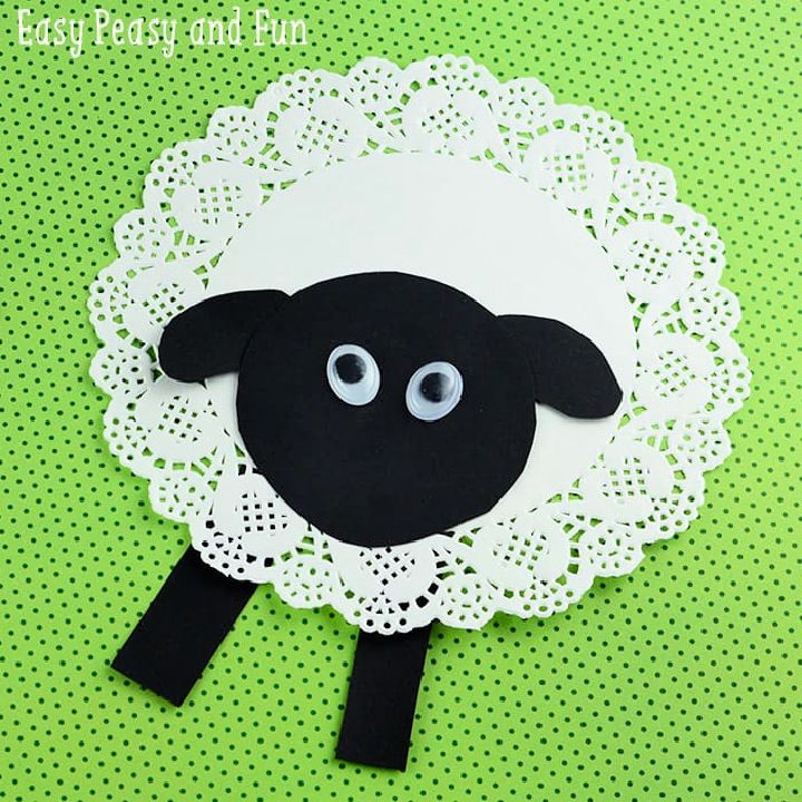Cute Doily Sheep Craft
