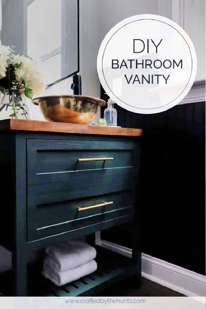 Free Wooden Bathroom Vanity Plan