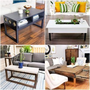 DIY coffee table ideas - free plans to make your own coffee table