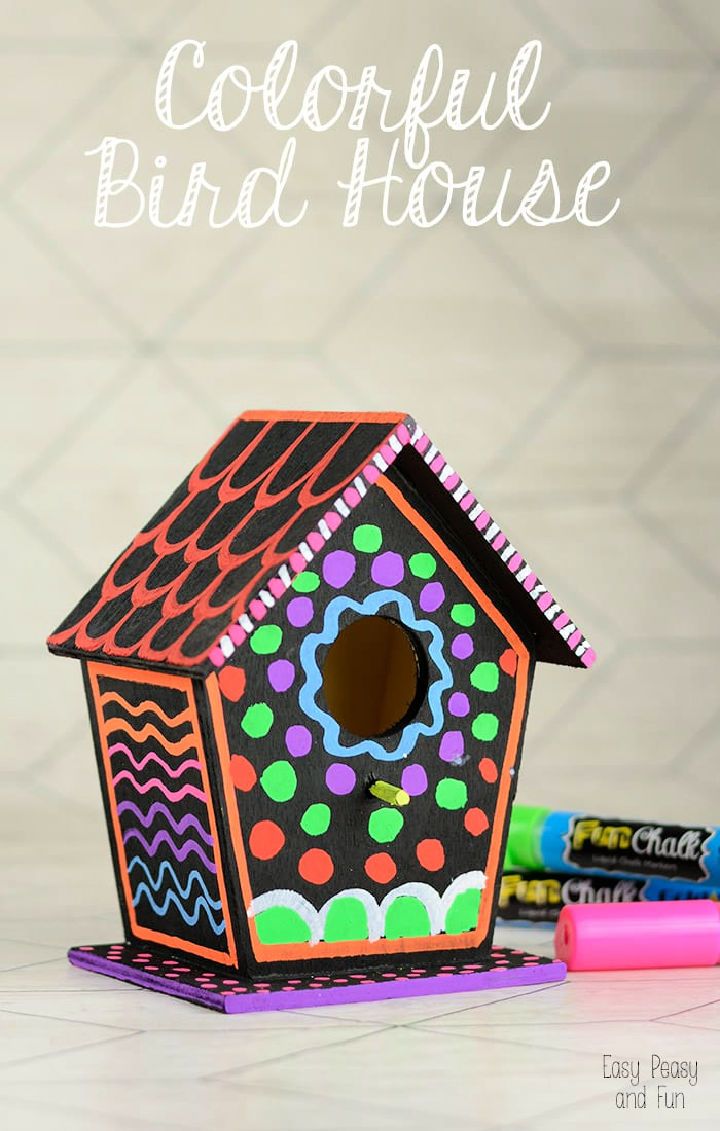 Colorful DIY Bird House