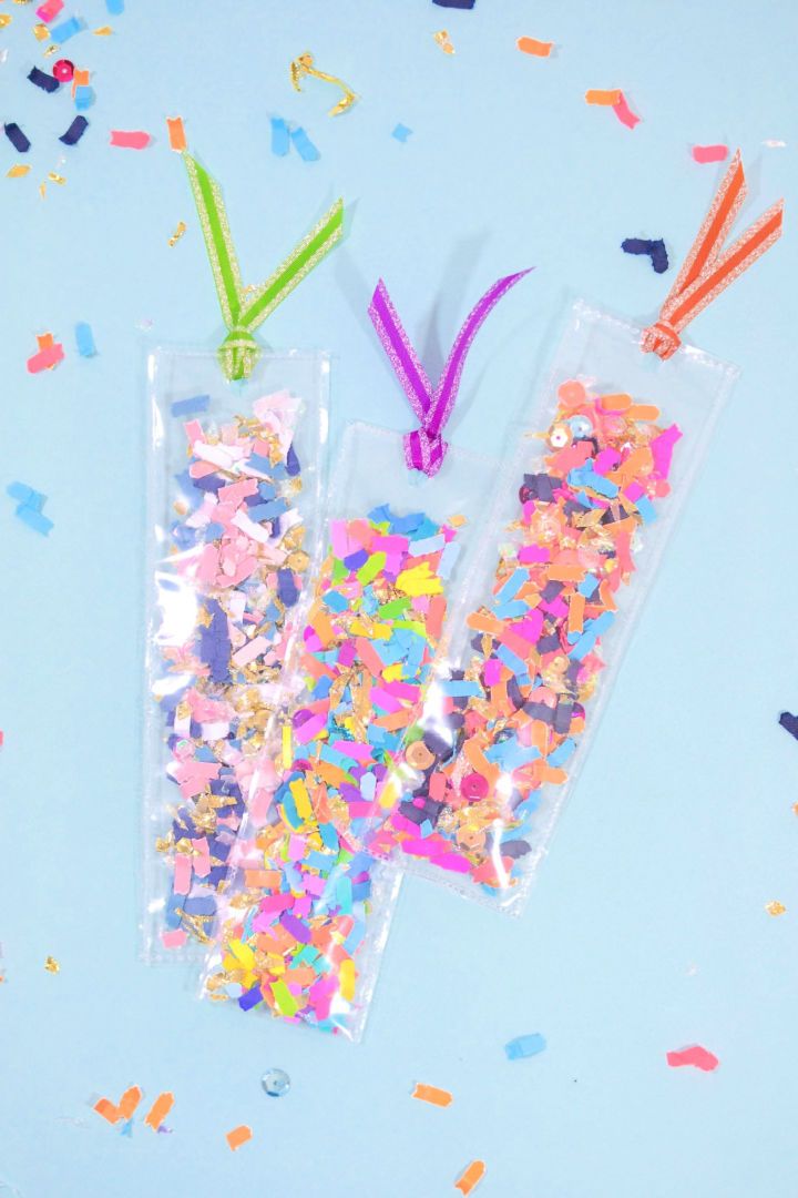 Make Confetti Shaker Bookmarks