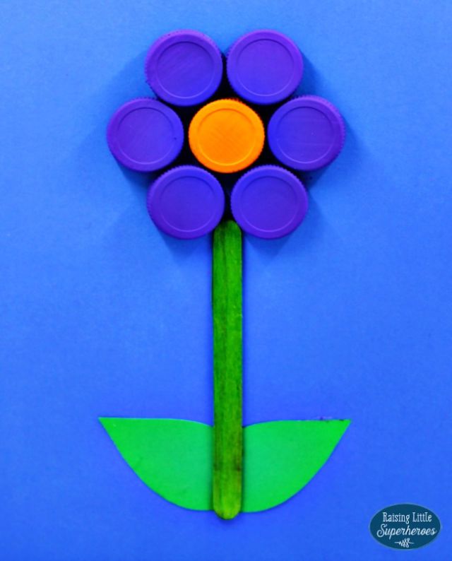 Flower Craft From Recycled Materials