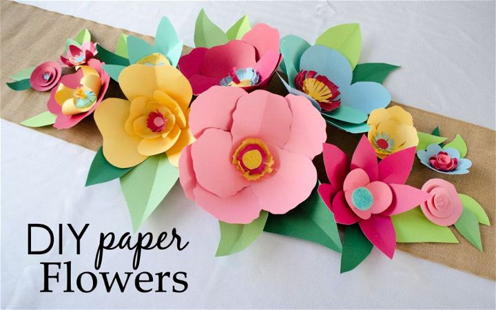 DIY Hand Cut Paper Flowers