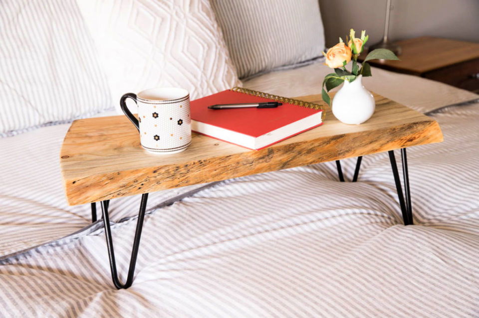 DIY Lap Desk From a Live Edge Slab