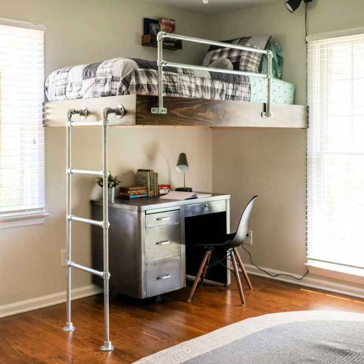 DIY Loft Bed for Boys Room