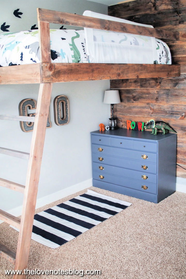 Homemade Wood Loft Bed