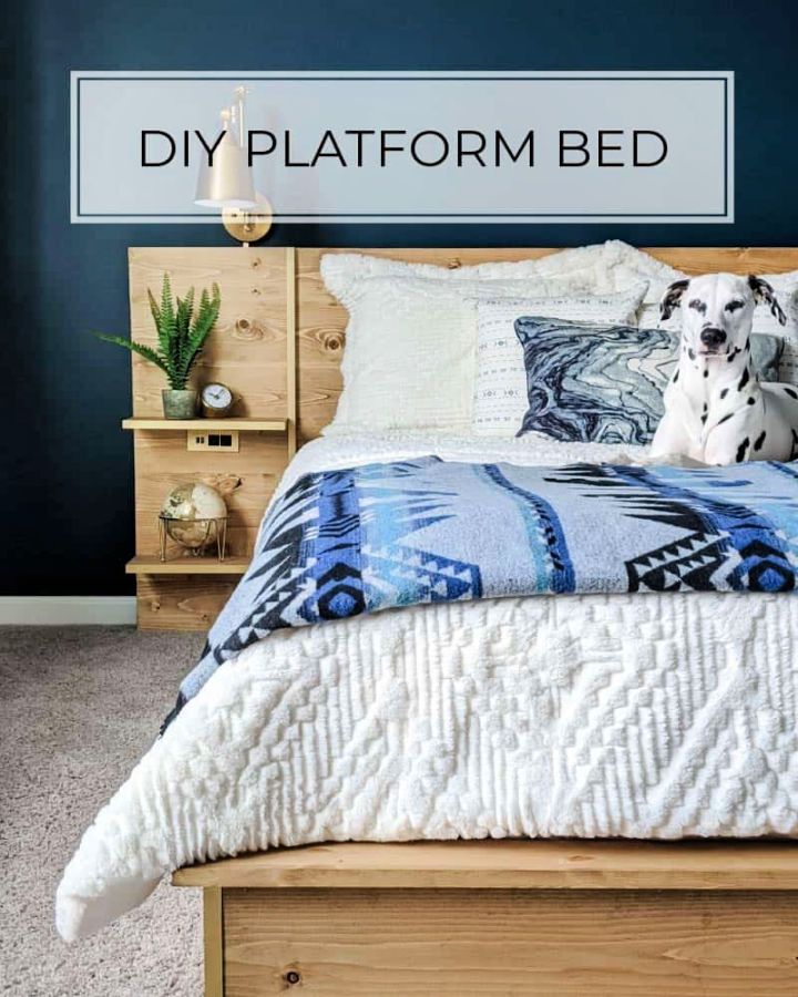 DIY Platform Bed Frame and Headboard