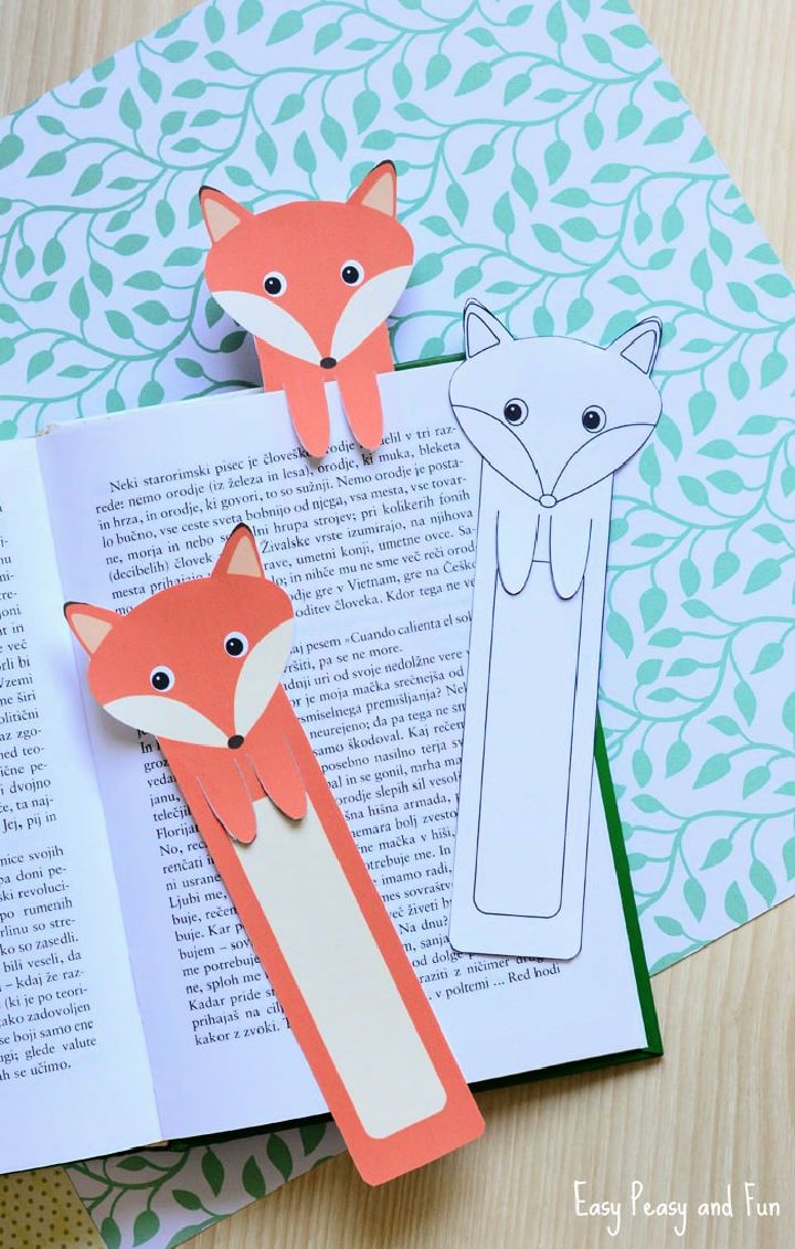 Printable Fox Bookmarks - Step-By-Step Instructions