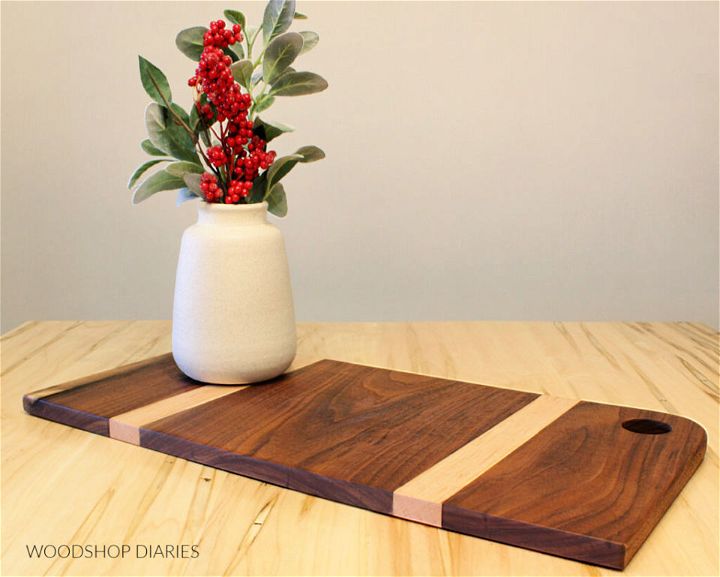 DIY Two Tone Wooden Cutting Board