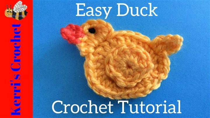 Easy Crochet Duck Applique Tutorial
