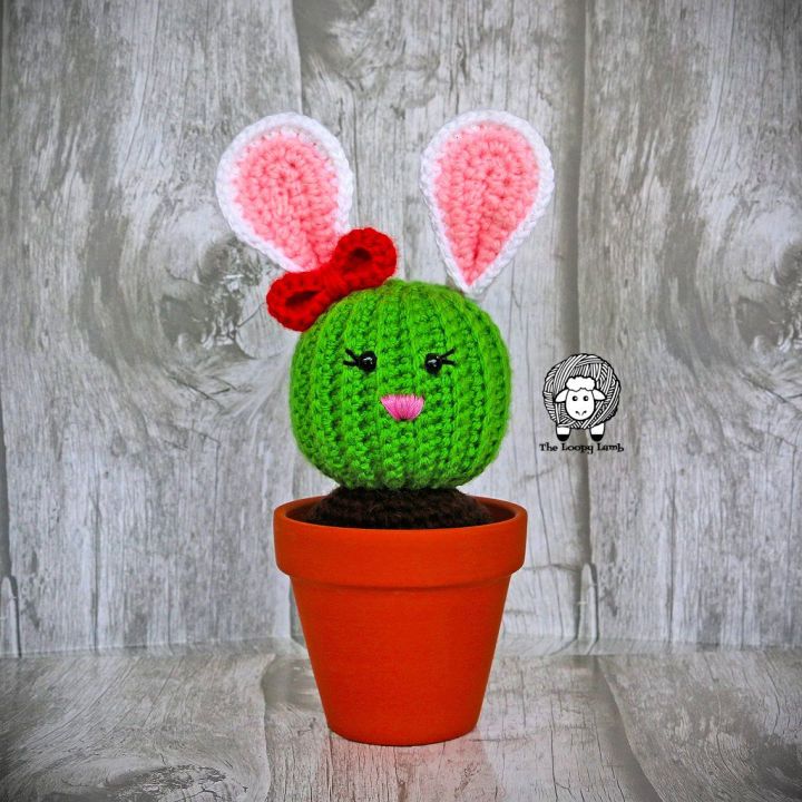 Easy Crochet Penny the Bunny Cactus Tutorial