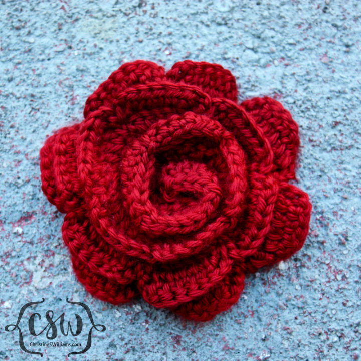 Easy Crochet Rose Pattern