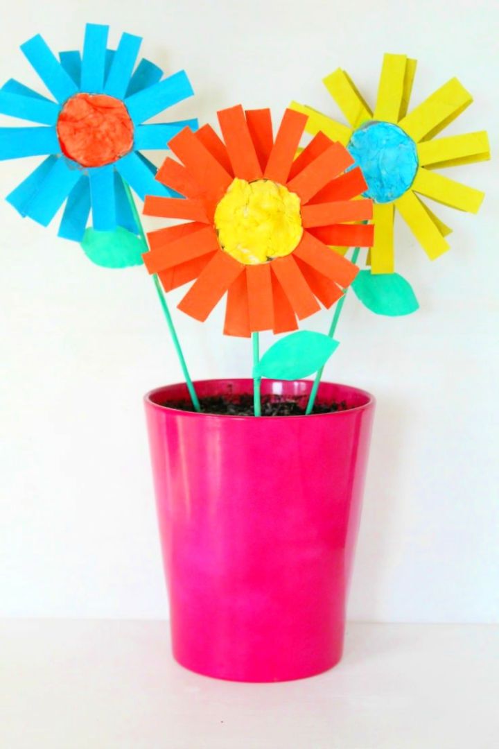 Easy Paper Flowers for Kids