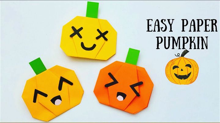 Easy Paper Halloween Pumpkin For Infants