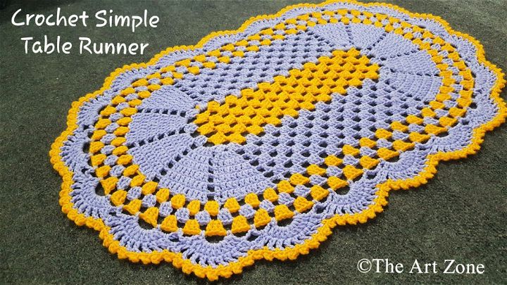 Easy Crochet Table Runner Pattern for Beginners