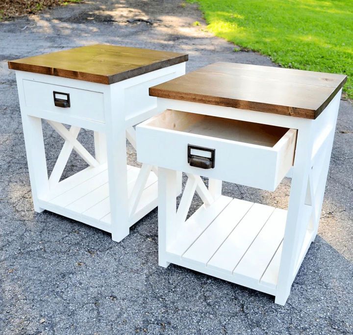 Make Your Own Farmhouse Nightstands