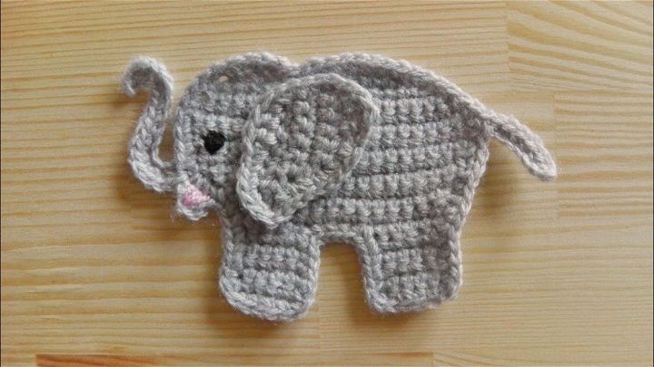 Fastest Crochet Elephant Application Applique Pattern