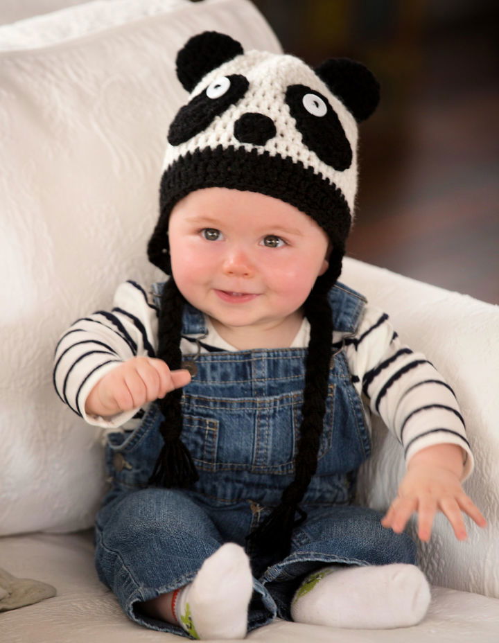 Fastest Crochet Panda Baby Hat Pattern