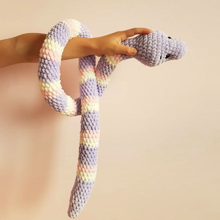 Fastest Crochet Snake Amigurumi Pattern