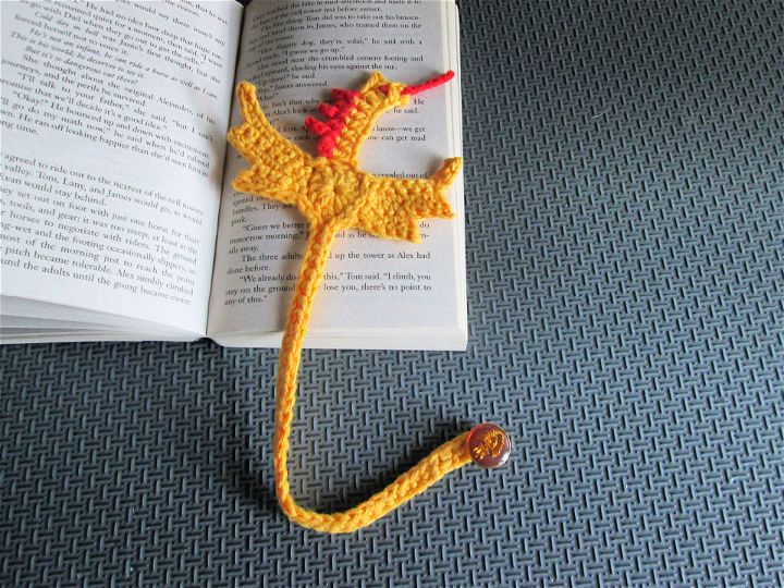Fastest Crochet Winged Dragon Bookmark Pattern
