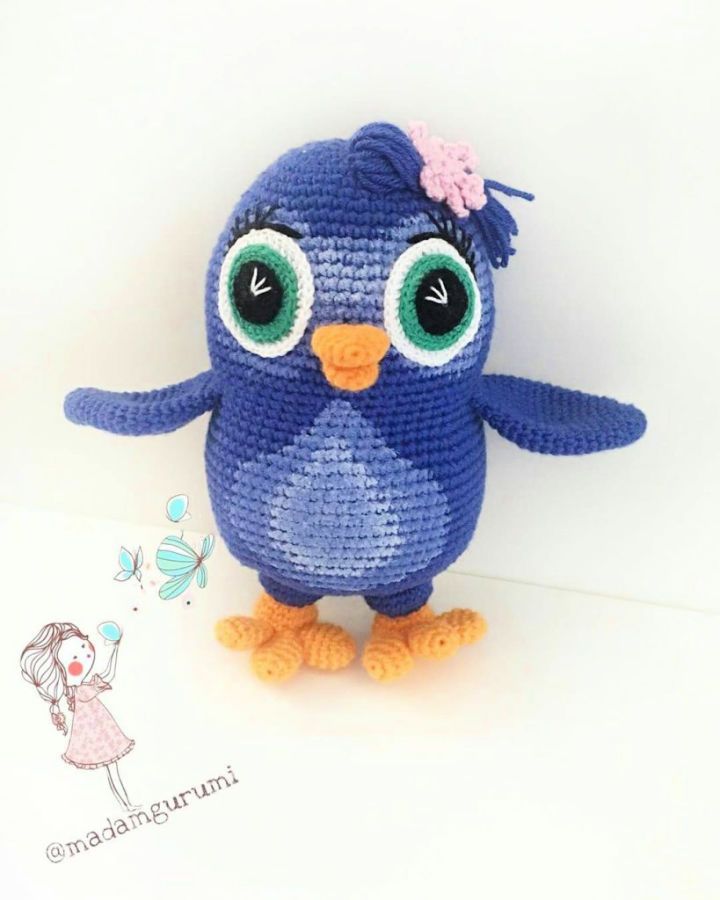 Free Crochet Amigurumi Bird Peggy Pattern