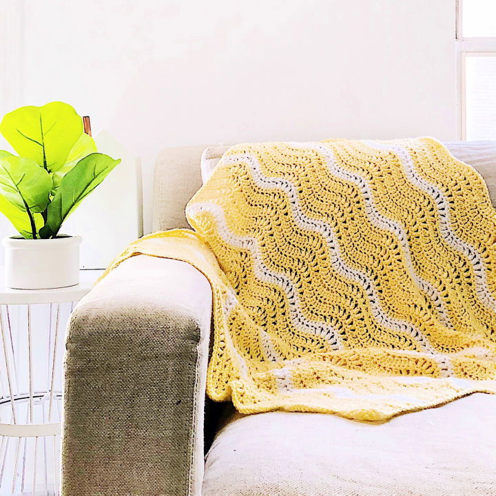 Free Crochet Chevron Lemondrop Afghan Pattern