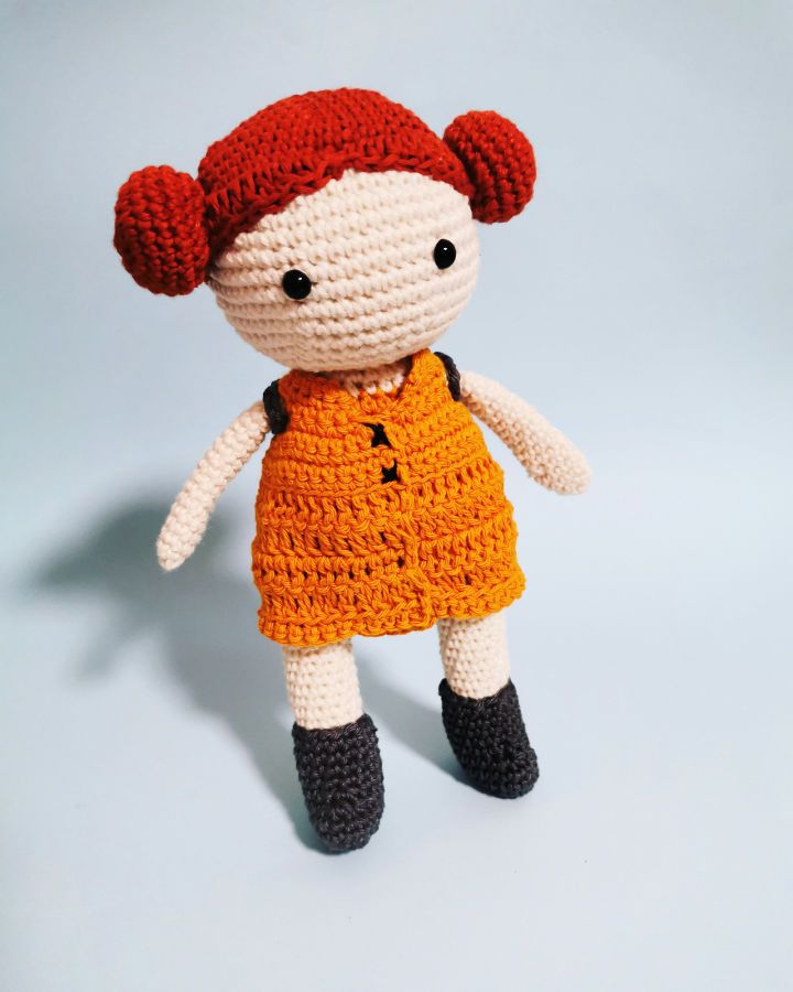 Free Crochet Pattern for Autumn the Little Doll