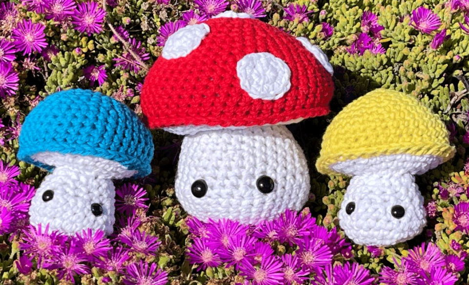 Free Crochet Pattern for Mushroom Plush