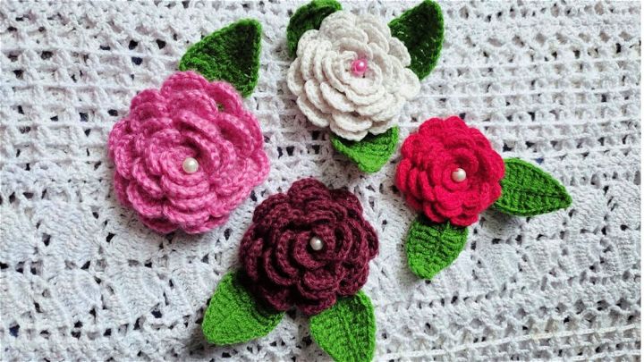 Free Crochet Pattern for Rose Flowers