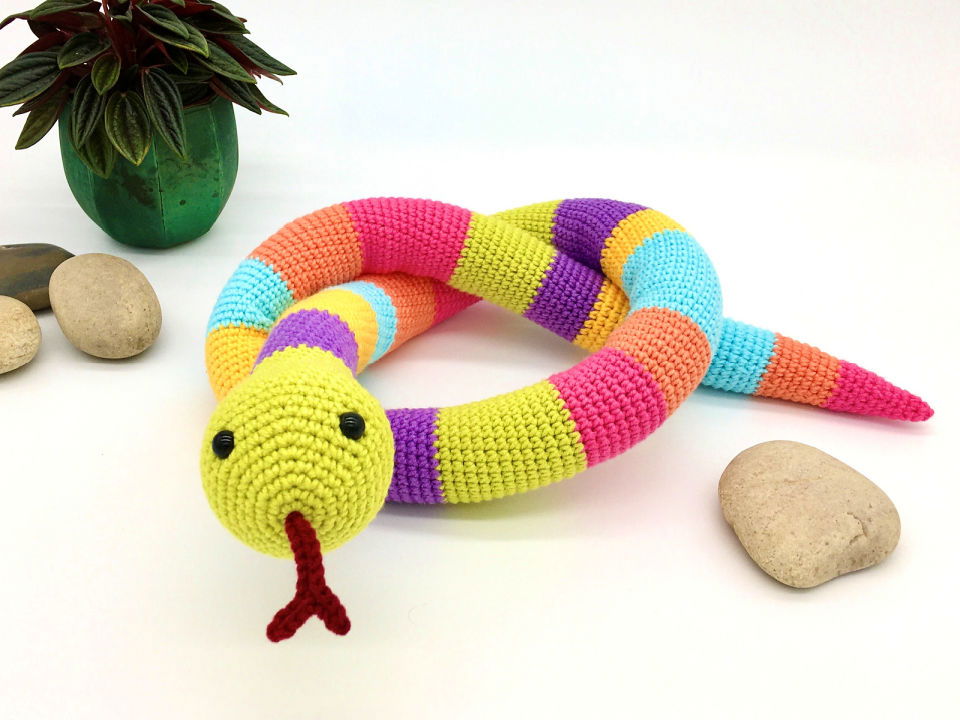 Free Crochet Sammy the Snake Pattern