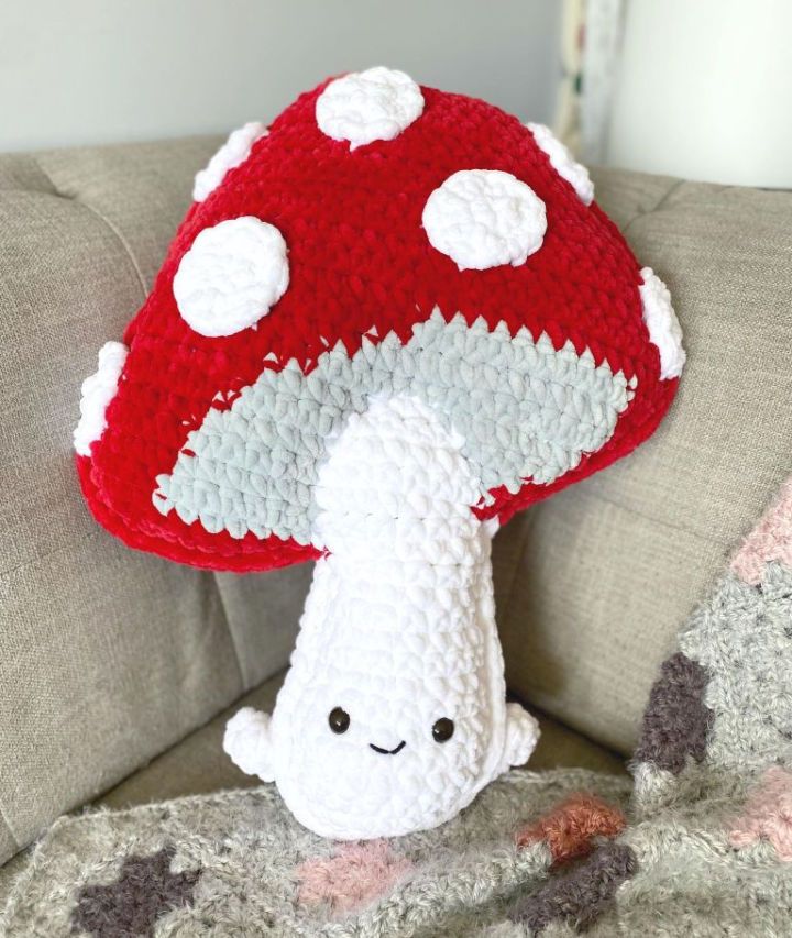 Free Giant Crochet Mushroom Pillow Pattern