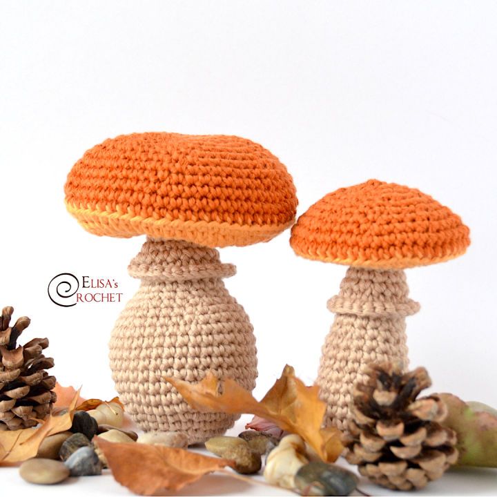 Free Mushrooms Crochet Pattern for Beginners