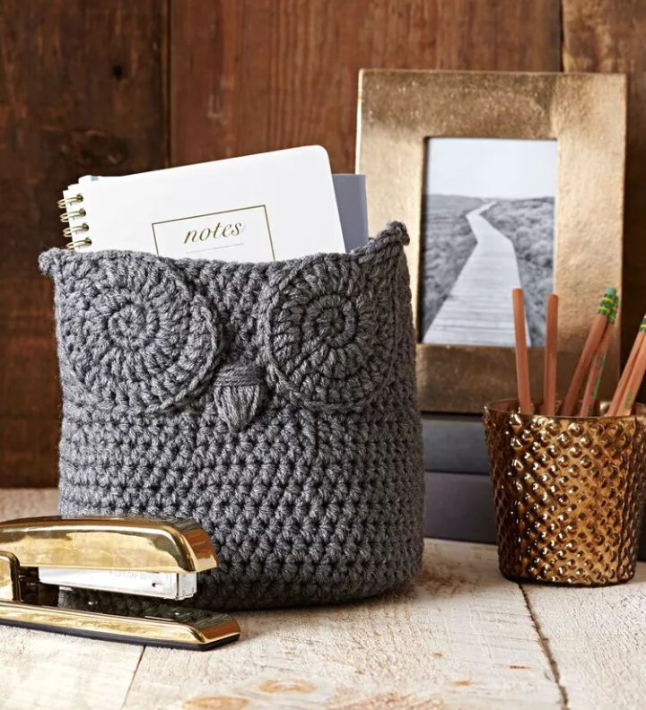 Free Owl Basket Crochet Pattern for Beginners