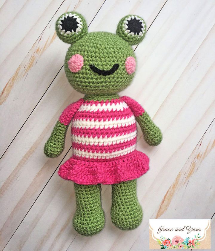 Free Printable Crochet Mia the Frog Pattern