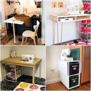 25 homemade DIY sewing table ideas and plans