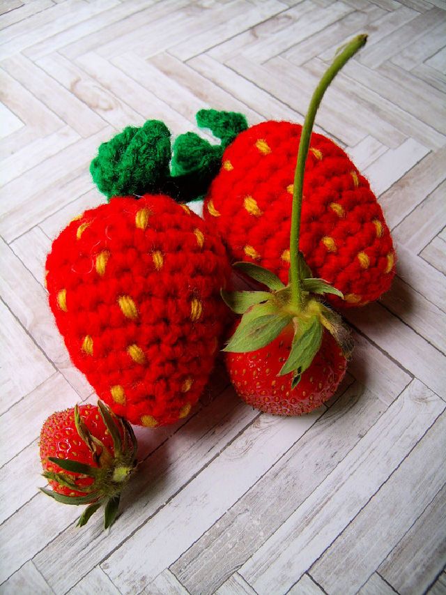 Free Strawberry Crochet Pattern for Beginners