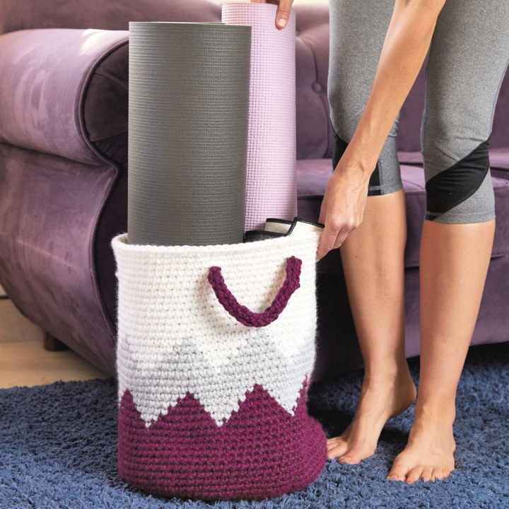 Crochet Geometric Basket - Free Pattern