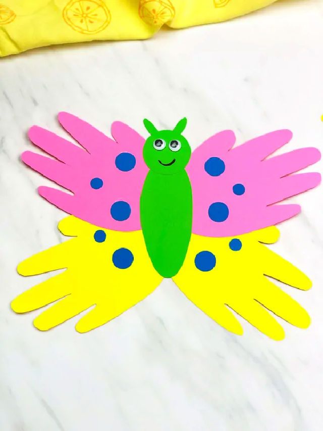 Handprint Butterfly Activity for Preschoolers
