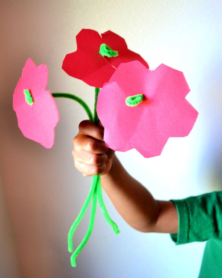 Pipe Cleaner Flower Crafts for Preschooler's