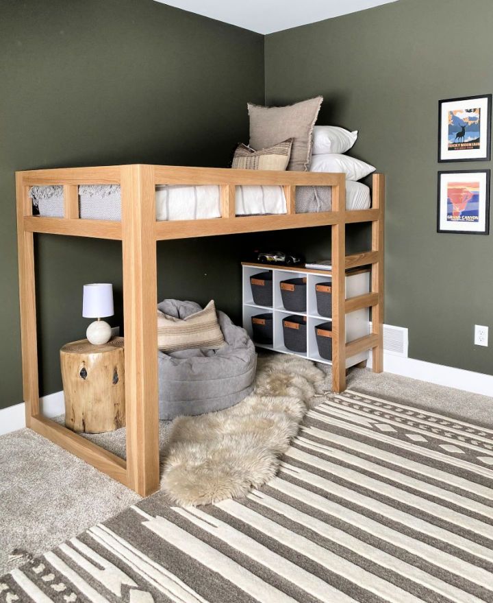 How to Build a Loft Bed - Free Plan