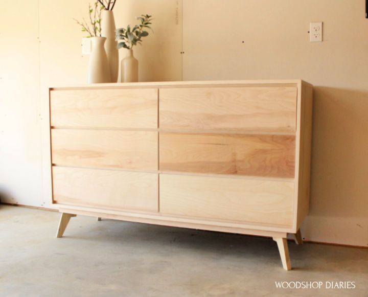 Modern DIY Mid-century Style Dresser