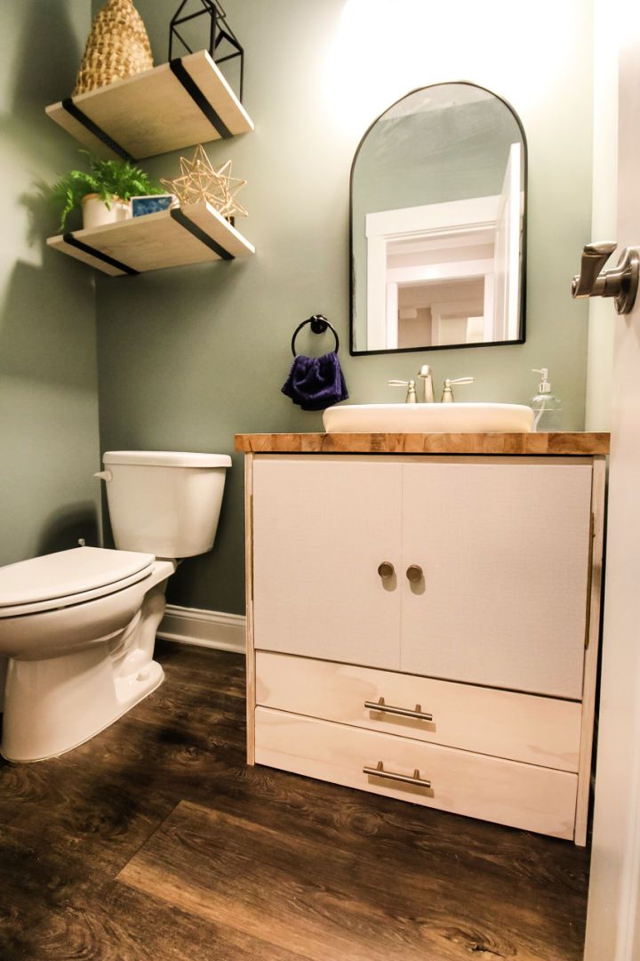 How to Build a Vanity for Pedestal Sink