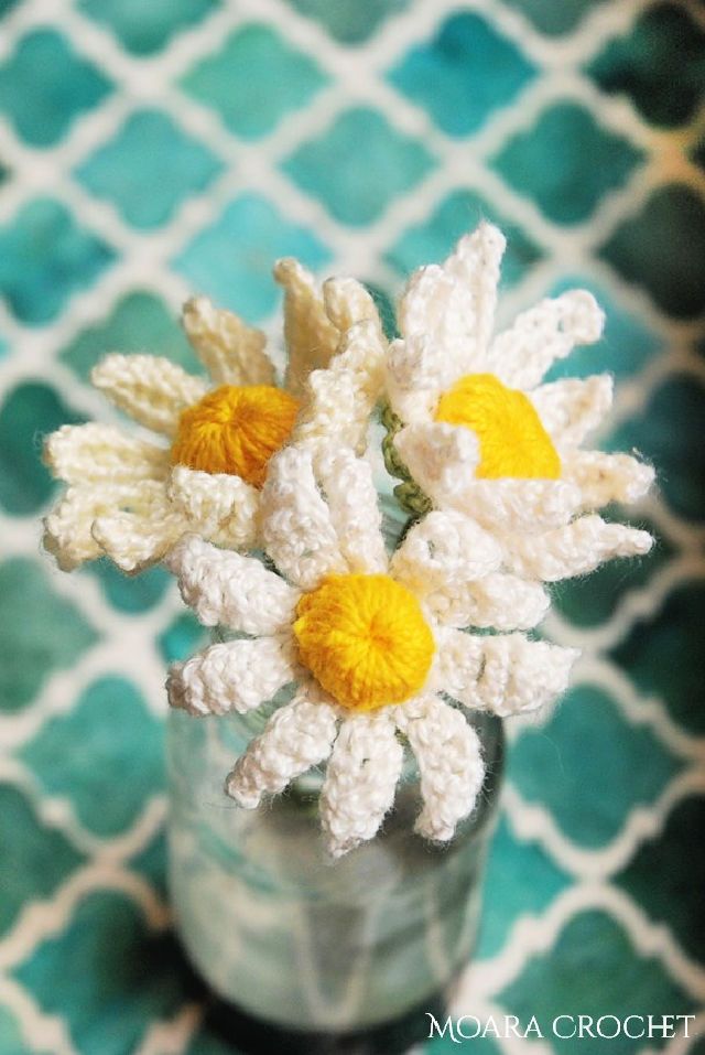 How to Crochet Daisy flower Free Pattern